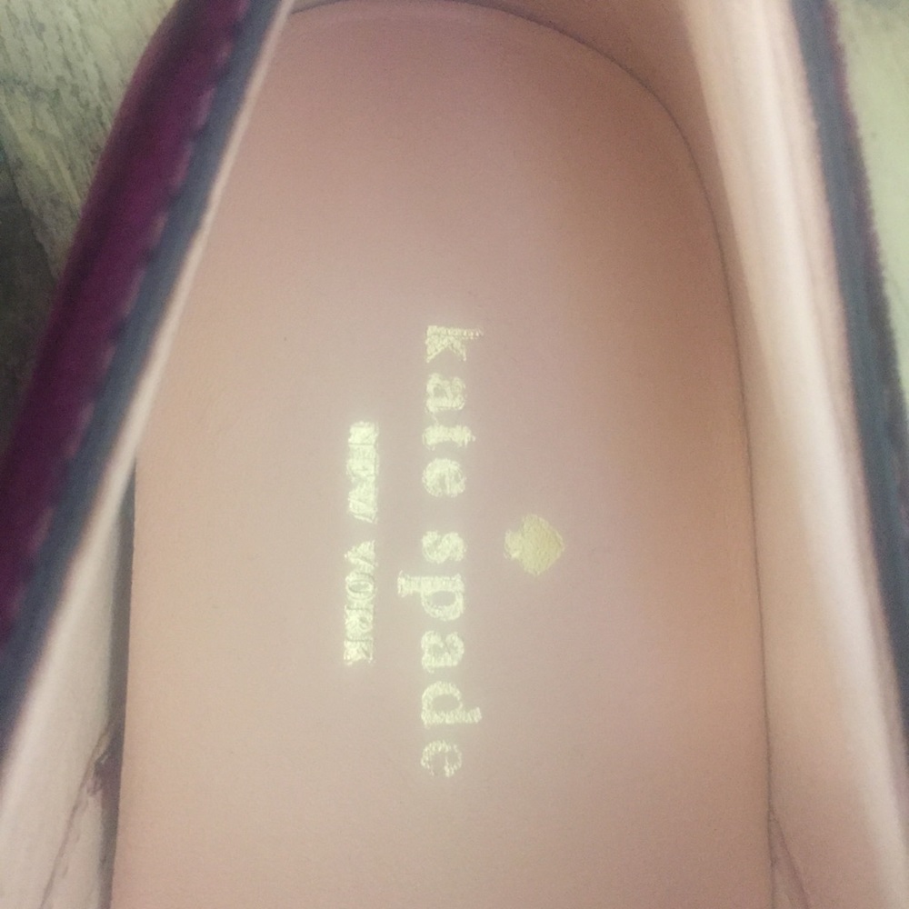 New Burgundy Kate Spade delise Too velvet snea… - Picture 3 of 7